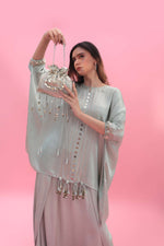 Masbah Green CO-ORD SET with Dhoti Skirt | Prahnaaya