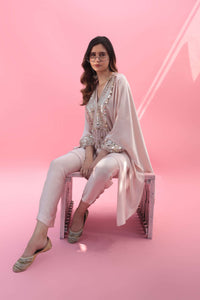MISH Pink Kaftan Set with Pant | Prahnaaya