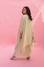 MISH Yellow Kaftan Set with Wrap Skirt | Prahnaaya