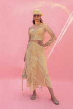 Yami Lemon Blouse Set with Skirt & Cape | Prahnaaya