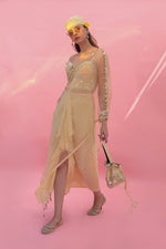 Yami Lemon Blouse Set with Skirt & Cape | Prahnaaya
