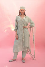 Mahi Green Kurta Set with Pant & Dupatta | Prahnaaya