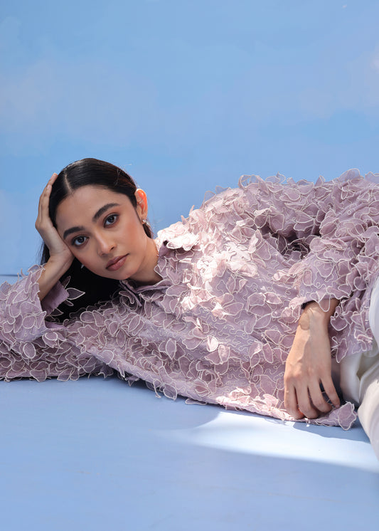 3D BLUSH PETAL(MAUVE MIST) | Couche by Anandini