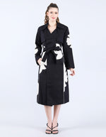 Black Linen Trench Coat | Linen Bloom