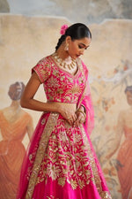 FUCHSIA PINK LEHENGA SET | Aashima Behl