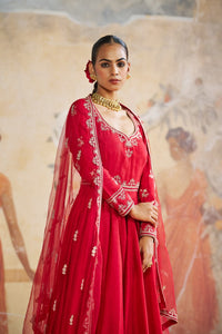 RED ANARKALI SET | Aashima Behl