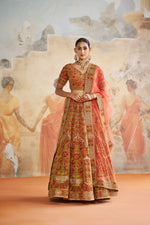 RUST ORANGE LEHENGA SET | Aashima Behl