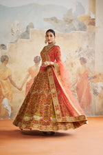 RUST ORANGE LEHENGA SET | Aashima Behl