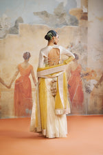 YELLOW KEDIA SHORT KURTA SET | Aashima Behl