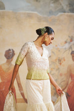 GREEN KEDIA SHORT KURTA SET | Aashima Behl