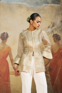 GOTA PEPLUM JACKET SET | Aashima Behl