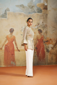 GOTA PEPLUM JACKET SET | Aashima Behl