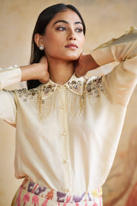 JEWELED SHIRT COORD SET | Aashima Behl