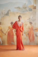 TANGERINE JEWELED KAFTAN | Aashima Behl