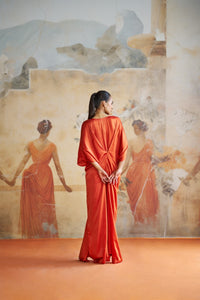 TANGERINE JEWELED KAFTAN | Aashima Behl