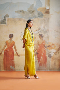 OLIVE JEWELED KAFTAN | Aashima Behl