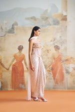 JEWELED PEACH CORSET SET | Aashima Behl