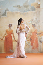 ROSE GOLD FLORAL SAREE SET | Aashima Behl
