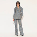 NOXIRA EMBROIDERED PANT SUIT - GREY | LINETRIBE
