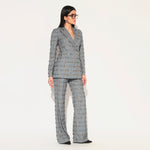 NOXIRA EMBROIDERED PANT SUIT - GREY | LINETRIBE