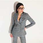NOXIRA EMBROIDERED PANT SUIT - GREY | LINETRIBE