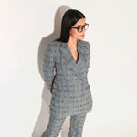 NOXIRA EMBROIDERED PANT SUIT - GREY | LINETRIBE