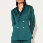SOLIRA PANT SUIT SET - BOTTLE GREEN | LINETRIBE