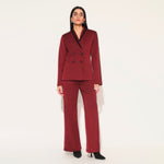SOLIRA PANT SUIT SET - MAROON | LINETRIBE