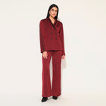 SOLIRA PANT SUIT SET - MAROON | LINETRIBE