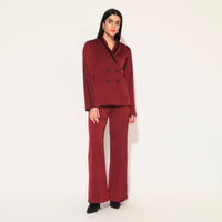 SOLIRA PANT SUIT SET - MAROON | LINETRIBE