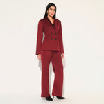 SOLIRA PANT SUIT SET - MAROON | LINETRIBE