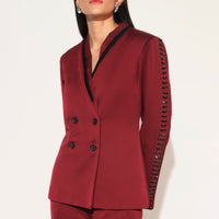 SOLIRA PANT SUIT SET - MAROON | LINETRIBE