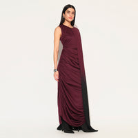 CALLISTRA GOWN -MAROON | LINETRIBE