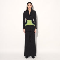 COSMIC CUT AWAY PANT SUIT - Black | Linetribe