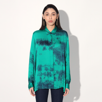 Orelia balloon sleeve shirt - Green | Linetribe