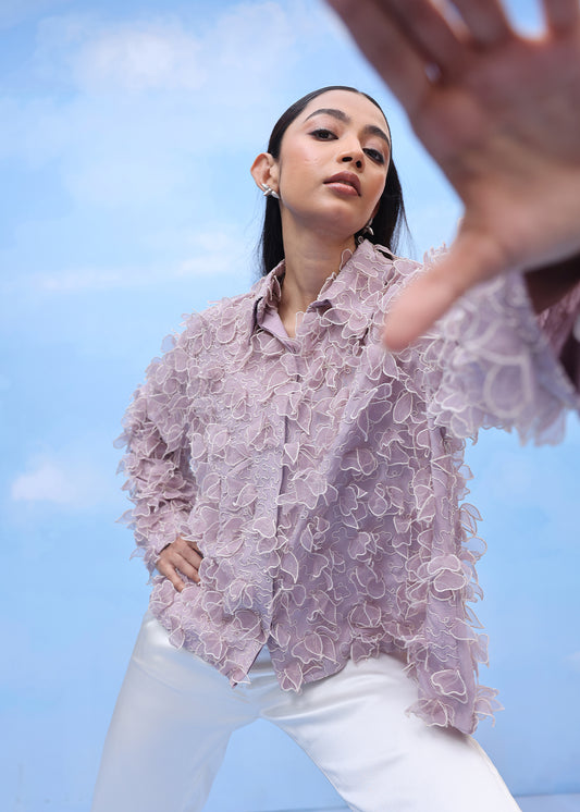 3D BLUSH PETAL(MAUVE MIST) | Couche by Anandini