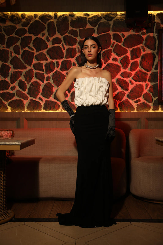 Abyss suede skirt | Khushbu Rathod