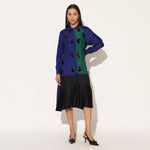 CAELIX DRESS - BLUE GREEN | LINETRIBE