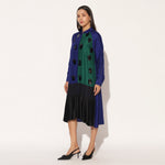 CAELIX DRESS - BLUE GREEN | LINETRIBE