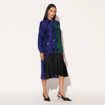 CAELIX DRESS - BLUE GREEN | LINETRIBE