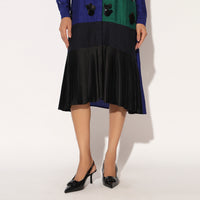 CAELIX DRESS - BLUE GREEN | LINETRIBE