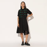 AURALIS DRESS - BLACK GREEN | LINETRIBE