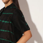 AURALIS DRESS - BLACK GREEN | LINETRIBE