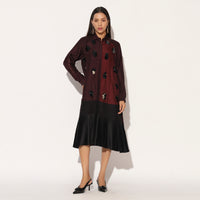 CAELIX DRESS - WINE PURPLE | LINETRIBE