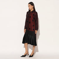 CAELIX DRESS - WINE PURPLE | LINETRIBE