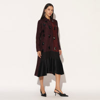 CAELIX DRESS - WINE PURPLE | LINETRIBE