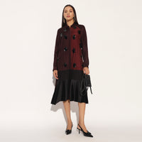 CAELIX DRESS - WINE PURPLE | LINETRIBE