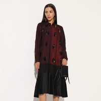 CAELIX DRESS - WINE PURPLE | LINETRIBE