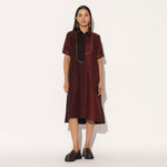 CAELITH DRESS - WINE PURPLE | LINETRIBE