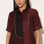 CAELITH DRESS - WINE PURPLE | LINETRIBE